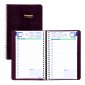 Blueline® Essential Daily Diary, 8" x 5", Bilingual, Burgundy