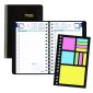 Blueline® Essential PlannerPlus Daily Diary, 8" x 5", Bilingual, Black