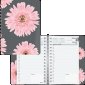 Blueline&reg; Essential Pink Ribbon Daily Diary, 8" x 5", Bilingual, Pink Daisy Design