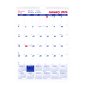 Brownline® Wall Calendar Monthly, 8" x 11"