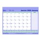 Blueline® Monthly Desk/Wall Calendar Pad Refill, 23-1/2x18-1/4", Bilingual