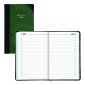 Brownline&reg; Traditional Daily Diary, Hard Cover, 13-3/8" x 8", Green