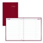 Brownline® Traditional Daily Journal, Hard Cover, 10" x 7-7/8", Red