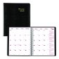 Brownline® Essential Monthly Diary, 8-7/8" x 7-1/8", Black