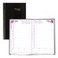 Brownline® Traditional Daily Planner, Hard Cover, 8" x 5", Black
