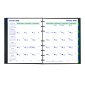 Blueline® MiracleBind CoilPro Monthly Planner, Hard Cover, 9-1/4" x 7-1/4", Bilingual, Black