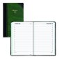 Blueline&reg; Traditional Daily Diary, Hard Cover, 13-3/8" x 8", Bilingual, Green