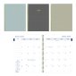 Blueline® Minimalist Monthly Planner, 11" x 8-1/2", Bilingual, Assorted Colours