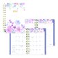 Blueline® CoilPro Passion Weekly/Monthly Planner, 8" x 5", Trilingual, Floral Design