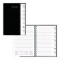 Brownline&reg; Pre-Vu Weekly Planner, 8-1/2" x 6-3/4", Bilingual, Black