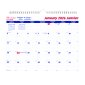 Blueline® Monthly Wall Calendar, 15" x 12", Bilingual