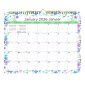 Blueline® Monthly Wall Calendar, 15" x 12", Bilingual, Wildflowers