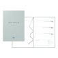 Letts® Titanium Weekly Planner, Hard Metallic Cover, 8-1/4" x 5-7/8", Multilingual, Silver