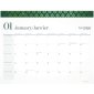 Cambridge® WorkStyle® Monthly Desk Pad Calendar, 21-3/4 x 17, Bilingual, Teal