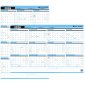 Day-Timer® Reversible Flexible Planner Seasonal/Horizontal, 24" x 36", Bilingual