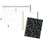 Mead® Scroll Weekly/Monthly Planner, 11" x 9", Bilingual, Black/White