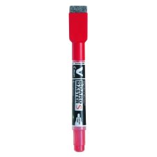 Pilot® V-Board Master S Slim Dry Erase Marker, Extra Fine Tip, Red