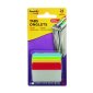 Post-it® Filing Tabs, Angled, Primary Colours, 6/pad, 4 pads/pkg