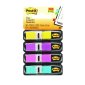 Post-it Flags, 1/2", Assorted Colours, 4 dispensers/pkg
