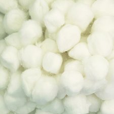 DBLG Acrylic Fluffs, 1", White, 100/pkg