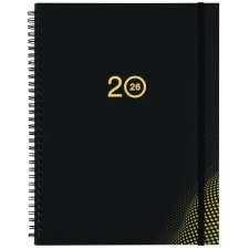 Basics® Weekly Diary, 11" x 8-1/2", Bilingual, Black