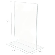 Deflecto Classic Image Double-Sided Sign Holder, Portriat, 5" x 7"