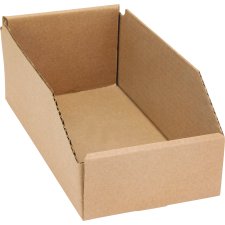 Mitchel Lincoln Deep Corrugated Parts Bin, 5-3/4" x 11-1/4" x 4-1/2", Beige
