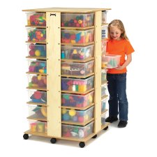 Jonti-Craft 32 Tub Tower with Clear Tubs