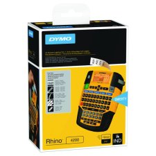 DYMO® Rhino 4200 Label Maker, Black/Yellow