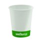 Globe Single Wall Hot/Cold Compostable Paper Cups, 8 oz