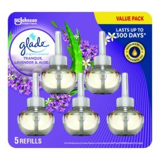Glade® PlugIns® Scented Oil Refill, Lavender & Vanilla, 5/pkg
