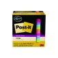 Post-it Super Sticky Notes Mini Box, 3" x 3", Assorted Bright Colours