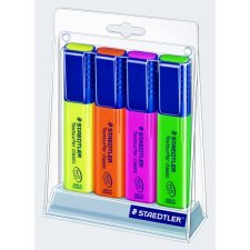 Staedtler® Textsurfer® Classic Highlighter Desk Set Chisel Tip Assorted Colours 4/pkg