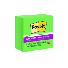 Post-it® Notes Cubes, 3" x 3", Lucky Green, 5/pkg