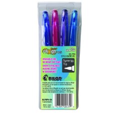 Pilot® Frixion® Point Erasable Gel Pens, 0.5mm, Assorted Colours, 4/pkg