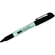 Basics&reg; Dry Erase Pen-Style Markers, Fine Tip, Black, 12/bx