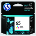 HP 65 Inkjet Cartridge, Tricolour N9K01AN