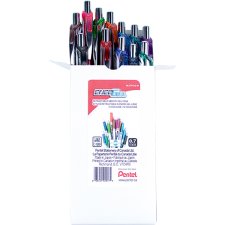 Pentel EnerGel Retractable Gel Pen, 0.7 mm, Assorted 12/bx