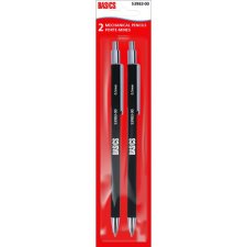 Basics&reg; Mechanical Pencil, 0.5mm, Black, 2/pkg