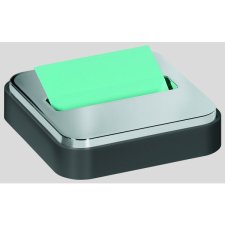 Post-it Steel Top Note Dispenser Charcoal Black Base