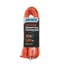 Indoor/Outdoor Extension Cord Orange 10'