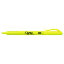 Sharpie Pocket Highlighters, Chisel Tip, Yellow, 36/bx
