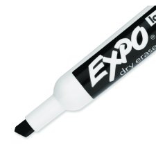 Expo Low Odour Dry Erase Markers, Chisel Tip, Black, 36/bx