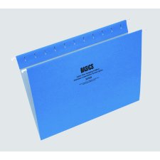 Basics&reg; Coloured Hanging Folders, Letter, Blue, 25/bx