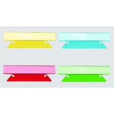 Basics&reg; Flexible Tabs, 3-1/2", Assorted Colours, 25/pkg