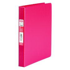 Basics&reg; Round Ring Binder, 1", Red