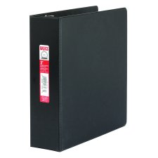 Basics&reg; Round Ring Binder, 3", Black