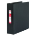 Basics&reg; Round Ring Binder, 3", Black