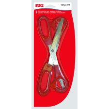 Basics&reg; All Purpose Scissors, 8", Bent Handle, 3/pkg