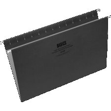 Basics&reg; Coloured Hanging Folders, Legal, Black, 25/box